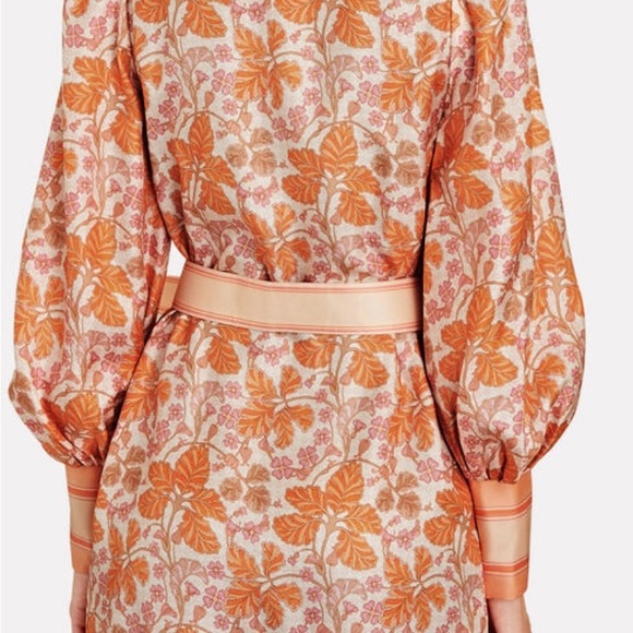 Zimmermann Kaleidoscope Belted Floral Mini Dress US size 2-4 - Picture 4 of 7